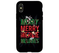 Carcasa para iPhone X/XS Looney Tunes Merry Merry Melodies Christmas