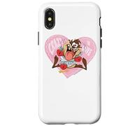 Carcasa para iPhone X/XS Looney Tunes Taz Crazy In Love Valentine's Day