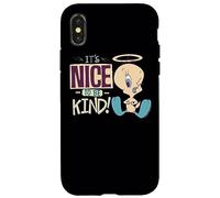 Carcasa para iPhone X/XS Looney Tunes Tweety Nice To Be Kind