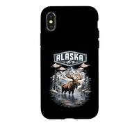 Carcasa para iPhone X/XS Los Alces, Alces y Ciervos de Alaska adoran el Parque Nacional de Alaska
