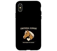 Carcasa para iPhone X/XS Los Caballos de Terapia de Granero Son mi Terapia Emocional Escape de Caballos
