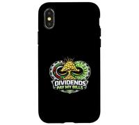 Carcasa para iPhone X/XS Los dividendos Pagan mis facturas Funny Stock Market Investor