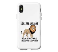 Carcasa para iPhone X/XS Los Leones Son Impresionantes Soy Impresionante por lo Tanto Soy Un León
