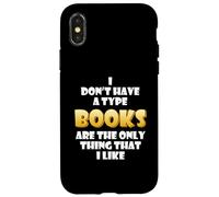 Carcasa para iPhone X/XS Los Libros Son lo único Que me Gusta Fast Speed Reader Book
