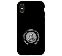 Carcasa para iPhone X/XS Los pecados Son, como Dice mi café Fuerte, Popular café, Iglesia.