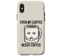 Carcasa para iPhone X/XS Los Poderes de cafeína activan Las mañanas de Oficina para Amantes del café