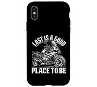 Carcasa para iPhone X/XS Lost Is A Good Place To Be Motorrad Frase