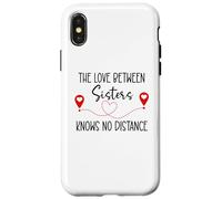 Carcasa para iPhone X/XS Love Between Sisters Knows No Distance Big Sister Little Sis