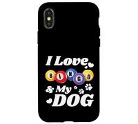 Carcasa para iPhone X/XS Love Bingo and Dogs Night Lucky Game Party