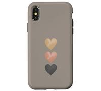 Carcasa para iPhone X/XS Love - Three Hearts