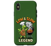 Carcasa para iPhone X/XS Low & Slow Legend Turtle BBQ Chef Grill Legend Barbacoa