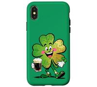 Carcasa para iPhone X/XS Lucky Clover Parade Alegre diseño irlandés