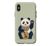 Carcasa para iPhone X/XS Lucky Maneki Neko Panda Ukiyo-e Arte Japonés Estética
