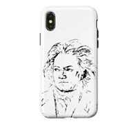 Carcasa para iPhone X/XS Ludwig Van Beethoven Compositor Música Clásica Pianista Arte