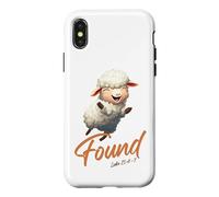 Carcasa para iPhone X/XS Luke 15:4-7 Parable of The Lost Sheep Found by Jesus Christ