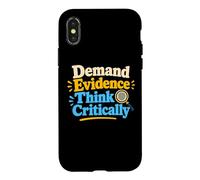 Carcasa para iPhone X/XS Lupa Divertida de la Huella Dactilar de la evidencia de la Ciencia forense
