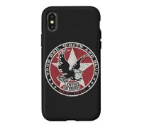 Carcasa para iPhone X/XS Lynyrd Skynyrd Rojo, Blanco y Azul Águila Estrellas Retro 70s Rock