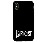 Carcasa para iPhone X/XS Lyricist Hip Hop Rap Music Poetry Poem Writer Lyricism MC