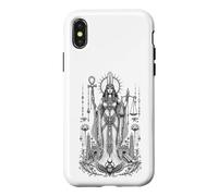 Carcasa para iPhone X/XS Maat Pluma Verdad Antiguo Egipcio Equilibrio Mito Arte