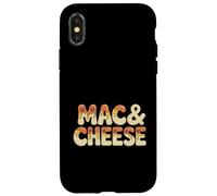Carcasa para iPhone X/XS Mac & Cheese Cheesy Goteo Retro Estilo De Dibujos Animados