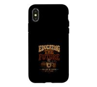 Carcasa para iPhone X/XS Maestro Café Educación Futuro Pasión
