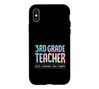 Carcasa para iPhone X/XS Maestro de Tercer Grado enseñar motivar Amor Inspirar enseñanza Lema