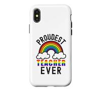 Carcasa para iPhone X/XS Maestro más Orgulloso de Todos los Tiempos - Maestro del Orgullo Gay, Maestra Queer