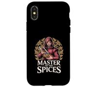 Carcasa para iPhone X/XS Maestro Medieval De Las Especias Cocinando