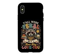 Carcasa para iPhone X/XS Maestro Superviviente Mapache Salvaje Fin de Año Escolar
