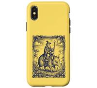 Carcasa para iPhone X/XS Mago Montando Criatura Mística Elefante Musaraña Fantasía