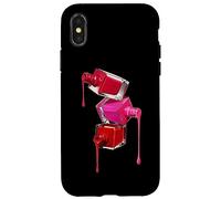 Carcasa para iPhone X/XS Makeup Nail Polish Make Up Cosmetics Manicure Nail Tech Gift