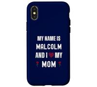 Carcasa para iPhone X/XS Malcolm I Love My Mum Lindo Día de la Madre Personal