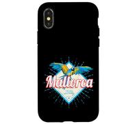 Carcasa para iPhone X/XS Mallorca Islas Baleares Retro Parrot Vintage Souvenir