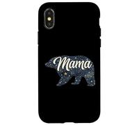 Carcasa para iPhone X/XS Mama Bear Celestial Print Pattern Stars Astronomía Astrología