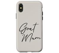 Carcasa para iPhone X/XS Mamá Cabra, Divertida, Estilo Guion