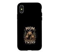 Carcasa para iPhone X/XS Mama de Gemelos Diseno Oso