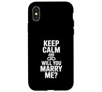 Carcasa para iPhone X/XS Mantén la Calma y te casarás Conmigo