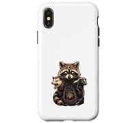 Carcasa para iPhone X/XS Mapache Zarigüeya Tejón Bosque Místico