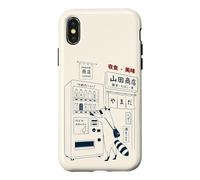 Carcasa para iPhone X/XS Máquina Expendedora Japonesa Mapache Shibuya Tokio