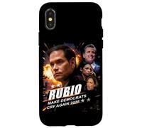 Carcasa para iPhone X/XS Marco Rubio 2028 Make Democrats Cry Again Action Poster