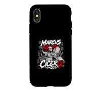 Carcasa para iPhone X/XS Marcus Tullius Cicerón Orador Romano Estoico Filosofía Latín