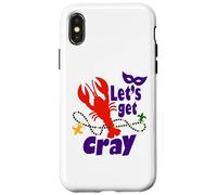 Carcasa para iPhone X/XS Mardi Gras Lets Get Cray Crawfish It Ain't Gonna Suck Itself