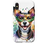 Carcasa para iPhone X/XS Mardi Gras Teddy Roosevelt Terrier Perro