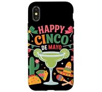 Carcasa para iPhone X/XS Margarita Cactus Taco Fiesta Happy Cinco De Mayo Celebración