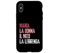 Carcasa para iPhone X/XS Maria La Donna Il Mito La Leggenda Festa di Compleanno