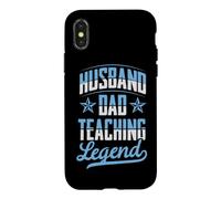 Carcasa para iPhone X/XS Marido Papá Enseñando Leyenda Padres Día Maestro