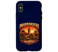 Carcasa para iPhone X/XS Marrakech La Ciudad Roja Marruecos Vintage Patrimonio marroquí