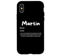 Carcasa para iPhone X/XS Martin Definition Personalized Golf Dad Costume For Martins