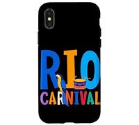 Carcasa para iPhone X/XS Máscara de Carnaval de Río Brasil Festival de Brasil Recuerdo brasileño