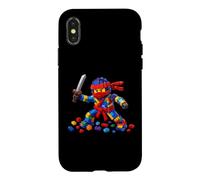 Carcasa para iPhone X/XS Master Builder Ninja Building Blocks Brick Builders Toys Kid